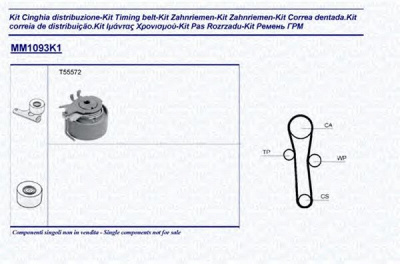 MAGNETI MARELLI 341310931101 -  Комплект ремня ГРМ